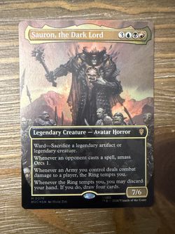 MTG: The Hobbit: Eternal (HOC) - Sauron, the Dark Lord (Borderless) (Surge Foil)
