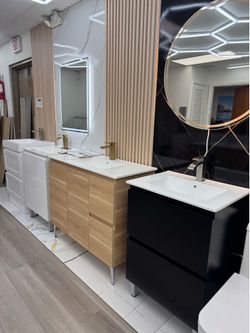 Bathroom Vanity Set with Sink and Faucet