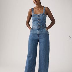 Denim Stitched-Strap Jumpsuit | Madewell ‼️🔥🩵😍