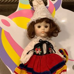 Vogue Ginny Doll “Faraway Lands” Ethnic Series Wearing Belgium Costume 7 1/2” 