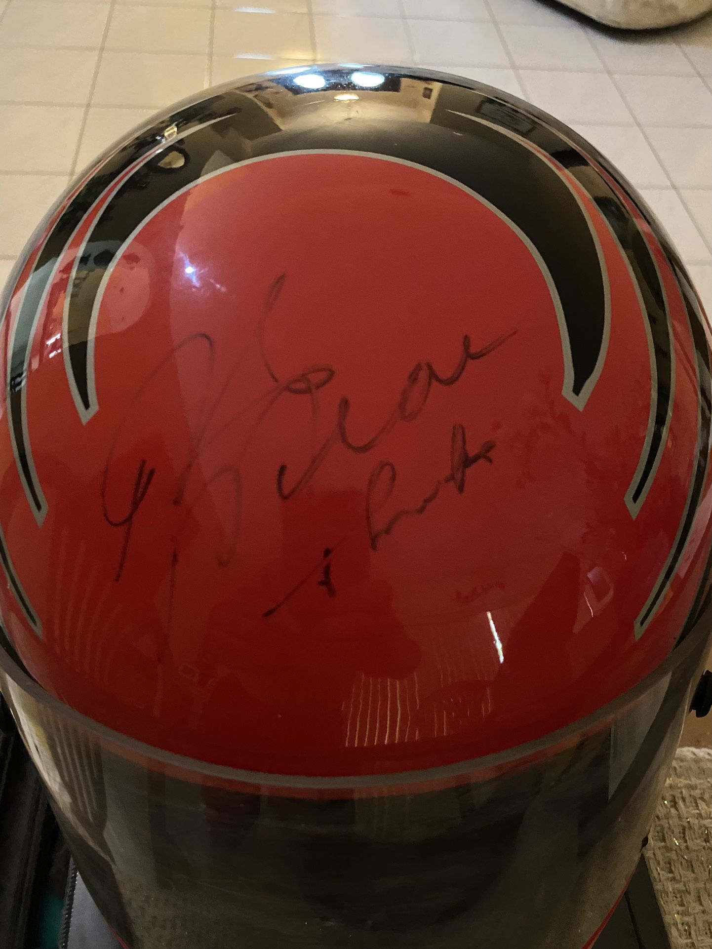 Rick Mears Autographed Racing Helmet
