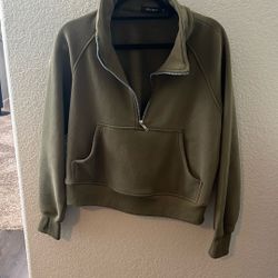 Women’s Health Zip Up Green Hoodie