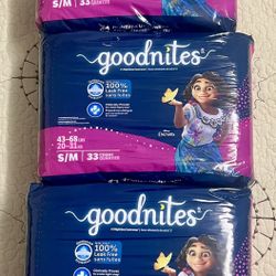Goodnites Diapers S/M Size 99pcs 