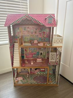 KidKraft Annabelle 3-Story Wooden Dollhouse with Furniture