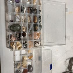 Stones With Storage Container Or Jewelry Craft Storage Bins