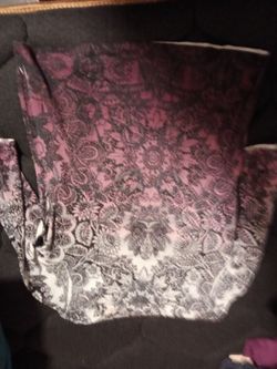 Floral Print Ombre Top