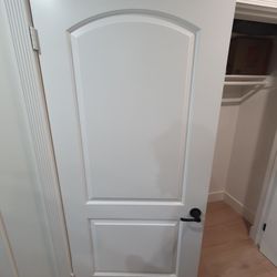 2 White Room Doors Brand New, Painted