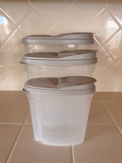 🥣 3-Piece Cereal Organizing Containers Storage Set Airtight Large Medium Small