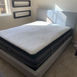 Queen Bed frame and Mattress 