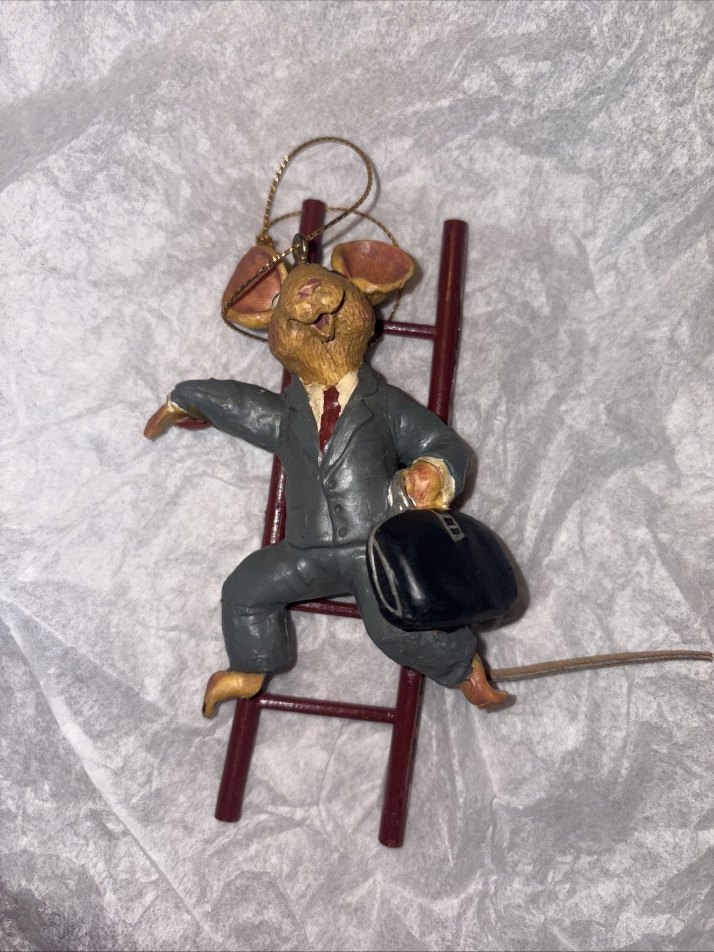 Kurt Adler Hole In The Wall Gang Christmas Ornament Corporate Ladder Male