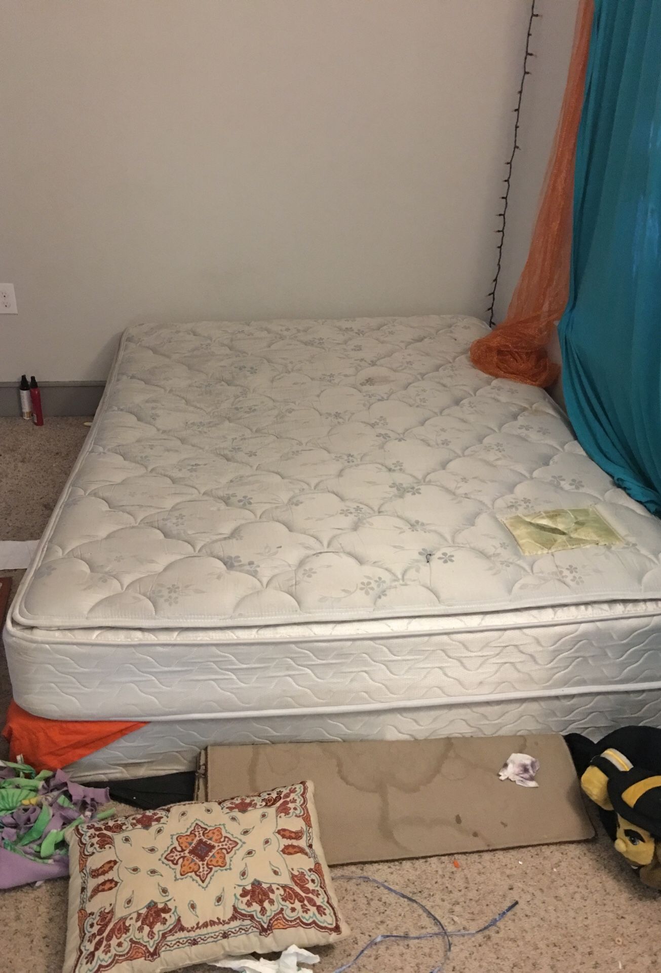 FREE MATTRESS AND BOX SPRING