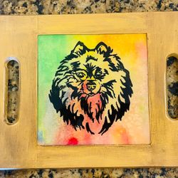 The Ultimate Pomeranian Lover Gift – Illustrated Mini Decorative Tray