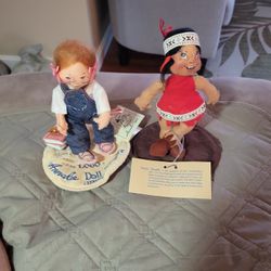 Analee Doll Society Back To School Doll Made In 1992 And Analee Little  Indian Doll