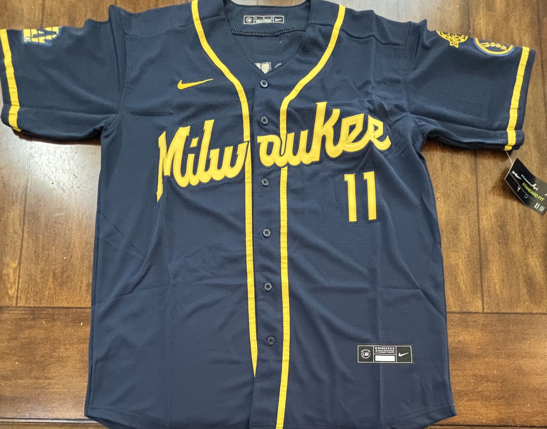 Jackson Chourio Milwaukee Brewers Jersey Adult Medium NWT