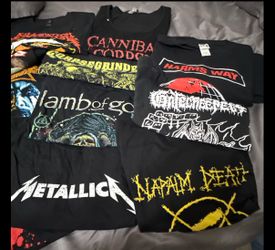 Metal and Hardcore Shirt Lot of 16 Men’s XXL