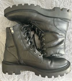 Authentic Coach Men’s black combat boots