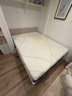 IKEA Double bed Frame with Foam Soft Mattress