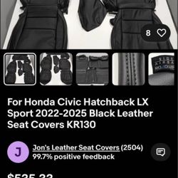 Honda Civic Hatchback Lx/sport Seat Covers Brand New 