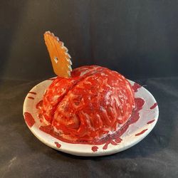 Large platter of brains, Halloween prop decoration
