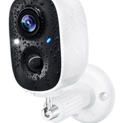 Wireless Outdoor Security Camera with Spotlight, 1080P Battery Powered WiFi Surveillance Cameras for Home Security System, Night Vision, Motion Detect