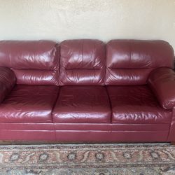 Leather Sleeper Sofa