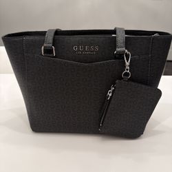 NEW Guess Tote Bag – Black Monogram –(Brand New