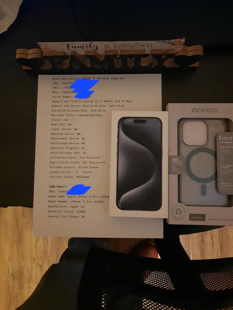 FACTORY SEALED Iphone 15 PRO 256GB-USA FULLY FACTORY UNLOCKED