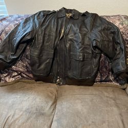 Leather Bomber Jacket