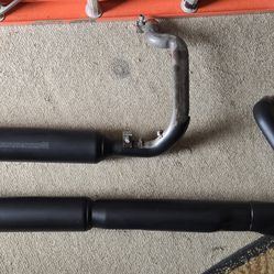 117 M8 BLack OEM Full Harley Touring Exhaust System 