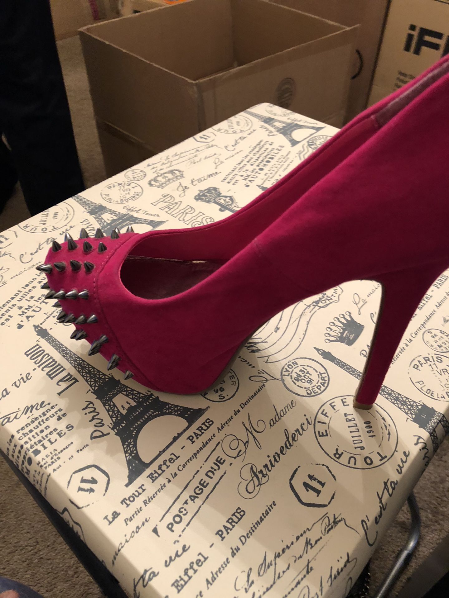 Pink heels