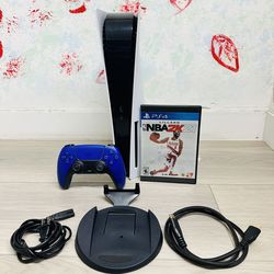 Sony PlayStation 5 Disc Edition - 825GB , Bonus 1 Game NBA 2K21 ( Used )