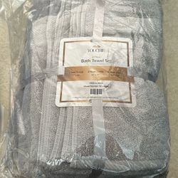 6 Piece Bath Towel Set 2 Bath, 2 Hand towels, 2 Washcloths 