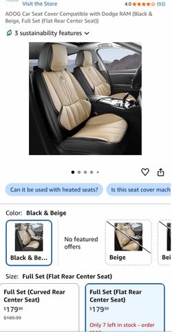 Seat Covers for Dodge RAM (Black & Beige)
