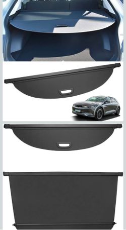 VeCarTech Compatible with 2022-2026 Hyundai IONIQ 5 Rear Cargo Security Shade Cover Black Privacy Screen Retractable Rear Storage Waterproof Cargo Cov
