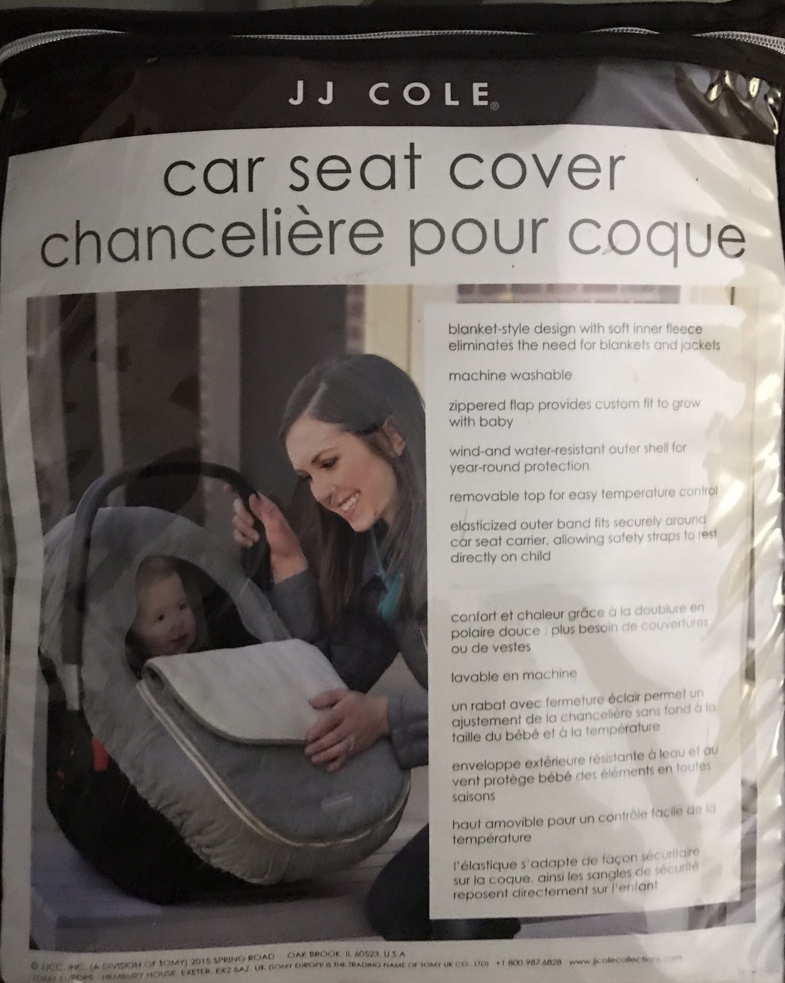 Car seat cover for cold weather