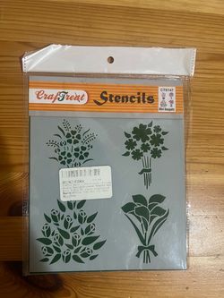 CrafTreat Mini Bouquets Flowers Stencil for Painting and Crafting Brand New $15 Meet Up In Irving @dfwgoods