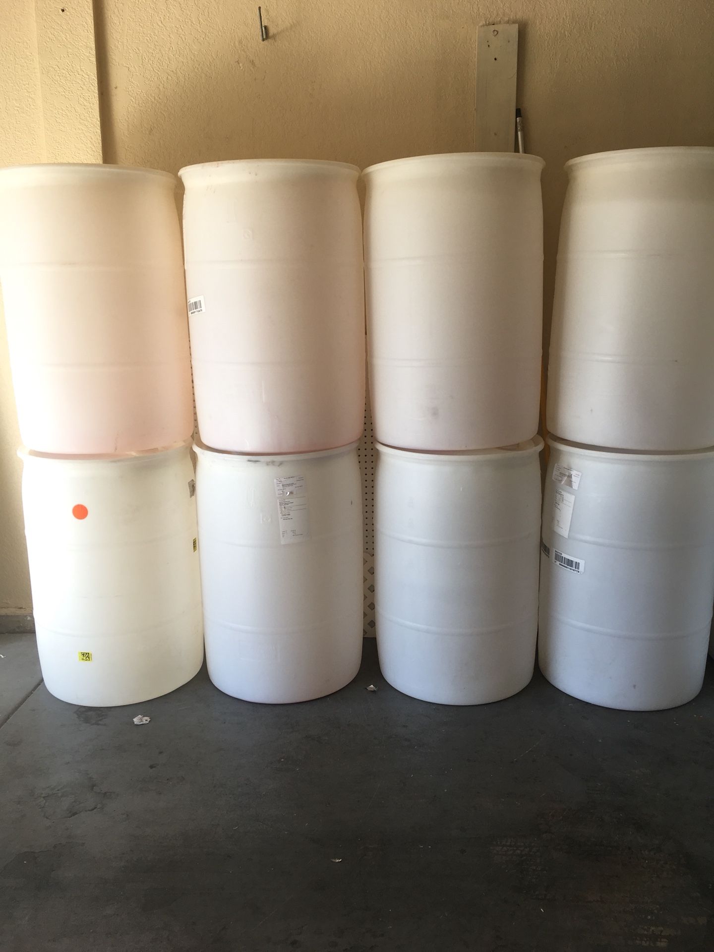 Food grade barrels 50 gallons