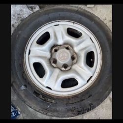 1 X 205/65r15 5x4.5 5x114.3 Stock Tacoma Civic Camry  Mustang Altima Tacoma rim Wheel 90% Treads Tire !