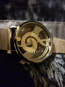 Music Designer Quartz Wrist Watch Stainless Steel