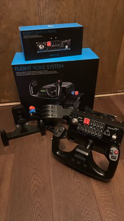 Logitech Flight Yoke System w/ Switch Panel