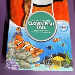 Plush &playful Clown Fish Tail Blankets 