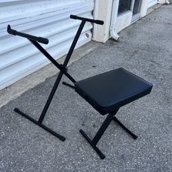 Foldable Keyboard Stand with Foldable Bench! 