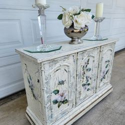 Beautiful Vintage White Sideboard/ Buffet.
