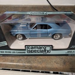 ERTL CAMARO SPECIALTY CO 1969 SS396 L89 CAMARO 1:18 ISSUE #2 BLUE 