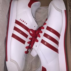 Adidas Samoa   size: 13 In Men’s,  White & Red