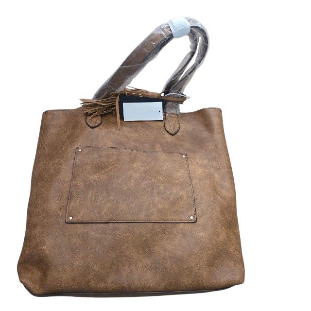 Steve Madden brown tote with extra bag included. NWT.