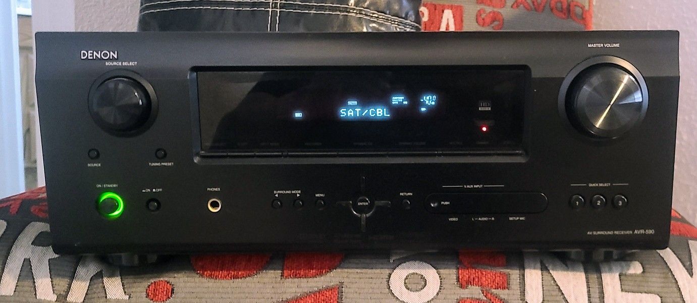 DENON 5.1 Home Theater Receiver w/ Remote,HDMI,Fiber Optic Inputs