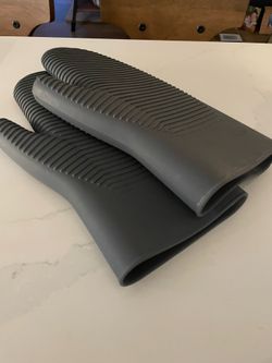 Silicone Oven Mitts, Ribbed