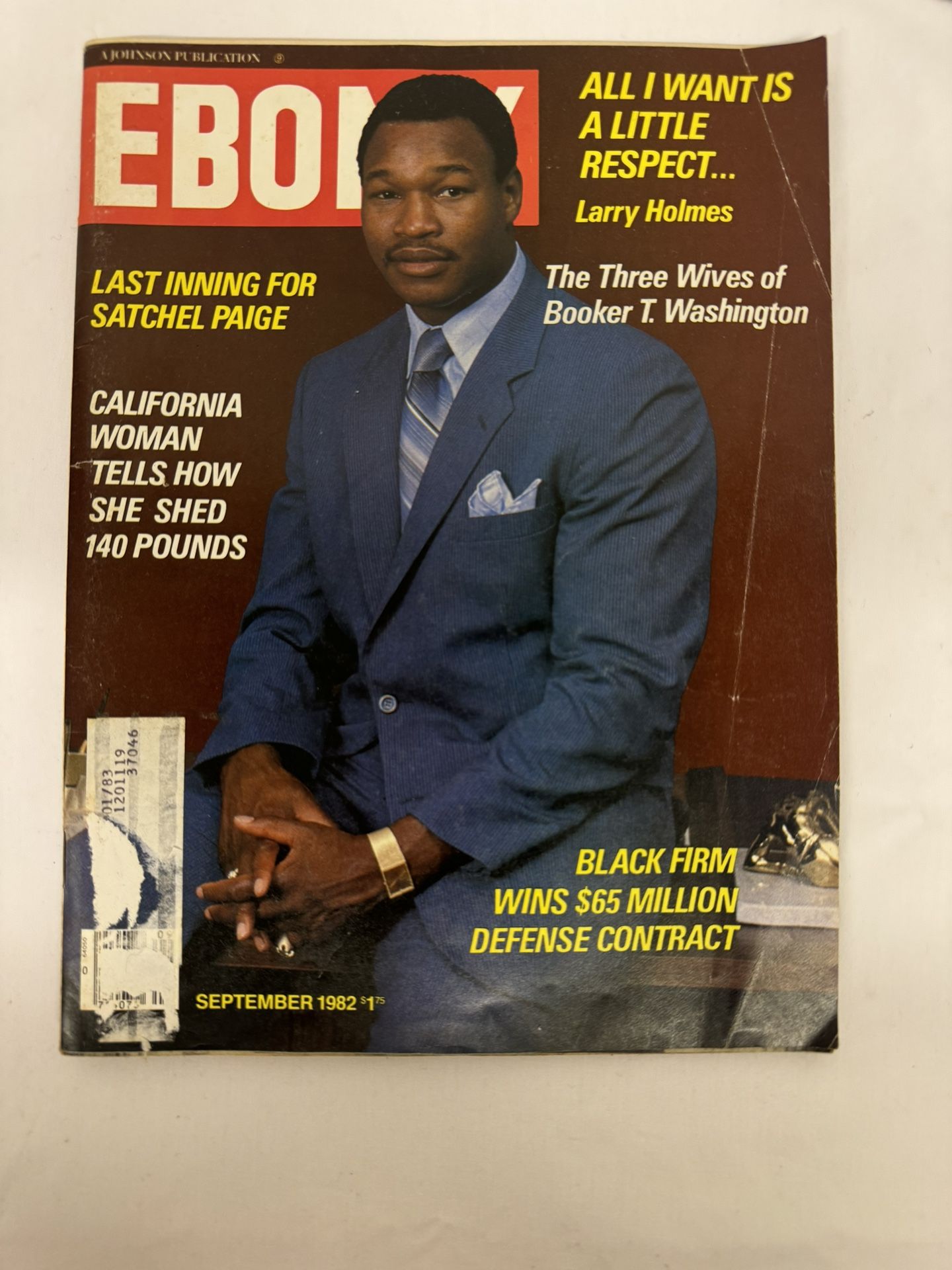 Ebony Magazine September 1982 Larry Holmes Satchel Paige Andrae Crouch Harlem
