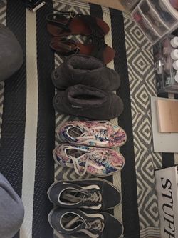 bundle of shoes all together
